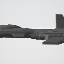 battletechnology stingray f-90s varient game battletech aerotech 6mm jet fighter 3d print model - Mito3D
