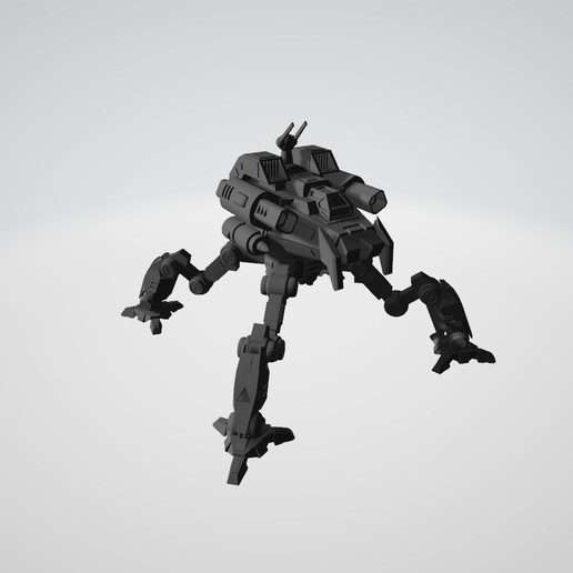 battletechnology tarantula game 6mm mecha battletech tank 3D print model - Mito3D