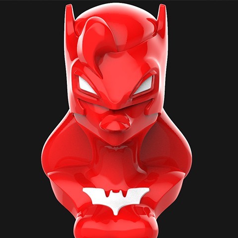 batwoman busto a arte retrato bat girl bastão de mulher harley quinn smartphone quente o sexo liga da justiça flash borg cyborg worder superman dc robin batman batgirl 3D print model - Mito3D