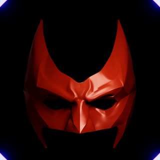 Fledermausfrau Gesicht Maske Hälfte Batman Wunder Frau Übermensch Blitz Batgirl dc Comics Cosplay Helm Rüstung tragbar 3d print model - Mito3D