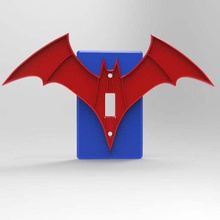 batwoman light switch plate cover decor 3d print model - Mito3D