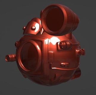 batysphère submersible bioshock batiscaf Jeu soutenir décor 3d print model - Mito3D