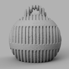 önemsiz Sanat top Noel köknar süs Baba madde neşe 3d print model - Mito3D