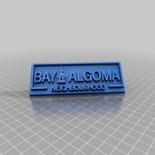 a baía de algoma bairro logotipo ferramenta A impressão 3d 3d print model - Mito3D