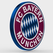 bayern munchen various command cup emblem euro evro fc football game character league logo play professional soccer socker sport world high logotipo logotype models symbol hobby sign toy 3d print model - Mito3D