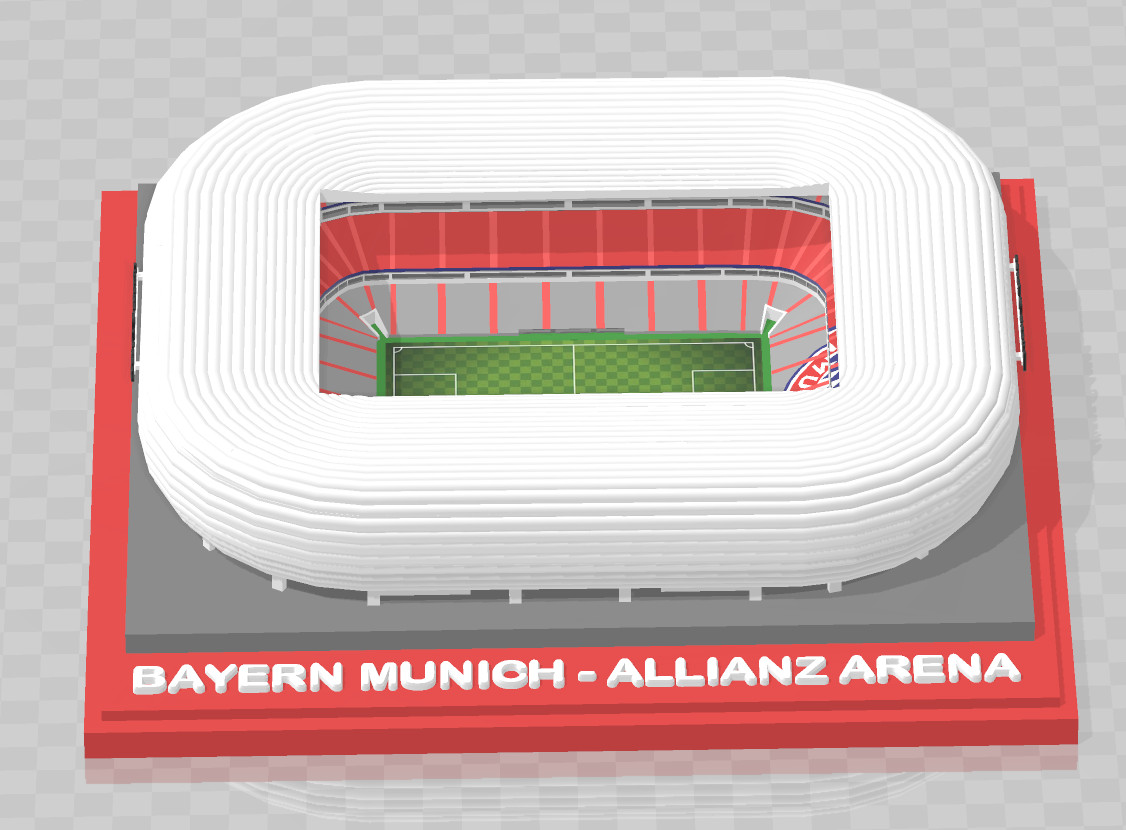 Bayern Munich Alliance arène football Football futebol stade estadio stadion Allemagne Bundesliga 3D print model - Mito3D