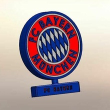 bayern munich desk ornament fashion logo champion sports team football mexico decoration paperweight 3d print model - Mito3D