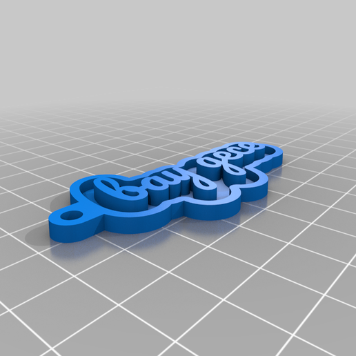 Nacht angepasst Schlüsselanhänger 3D print model - Mito3D