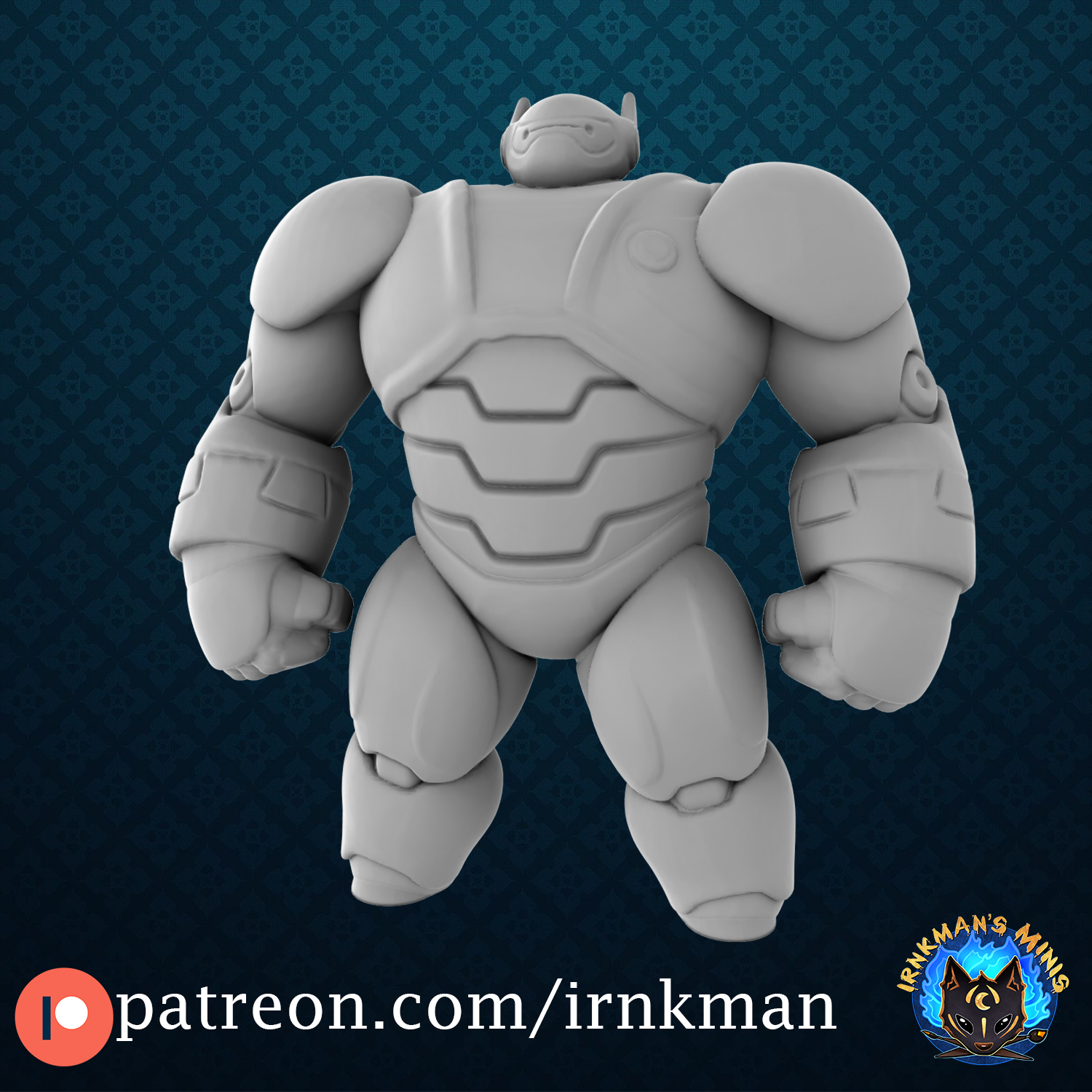 baymax rpg jrpg anime disney final fantasía Reino corazones kh kh3 dnd d cuadrado enix cruel 3D print model - Mito3D