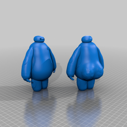 baymax Kim estilo bunda Disney gordura pixar model_robots 3D print model - Mito3D