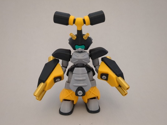 bayonet game multicolor toy gunpla medabot medabots medarots medarot model kit robot anime fdm petg mecha articulated articulate gundam figurine modular 3d print model - Mito3D