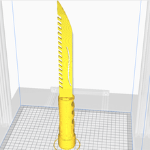 Bajonett-Stil Kampfmesser Spiel - Spielzeug die Reproduktion Messer Montage 3d print model - Mito3D