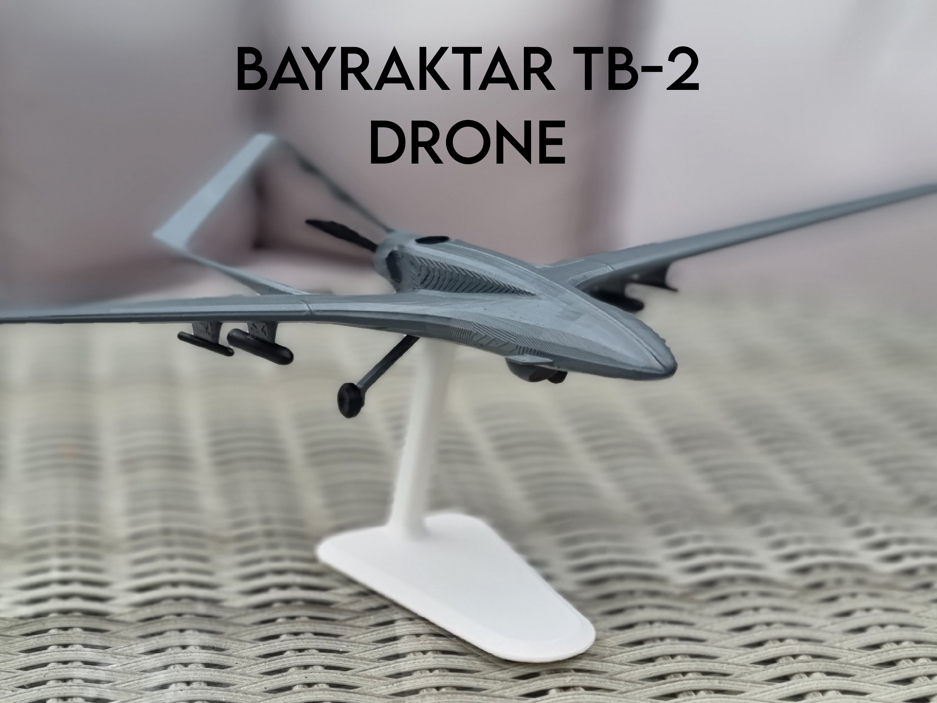 flagtar tb 2 drone mt labs arte Uniti d'America Ucraina Russia tacchino turkiye aereo modelplane 3D print model - Mito3D