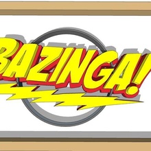 Bazinga Sheldons Beleidigung Knall Theorie bbt Sheldon Cooper Logo Deko Rahmen 3d print model - Mito3D