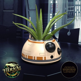 bb-8 droid planter - star wars eternal starwars home decor bb8 r2d2 force awakens props skywalker rebels poe 3d print model - Mito3D