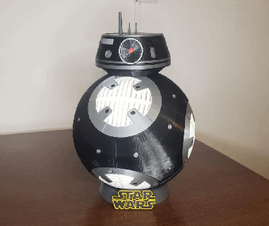 bb 9 star savaşlar bb9 imparatorluk Darth Vader gökyüzü gezgini droid Jedi 3d print model - Mito3D