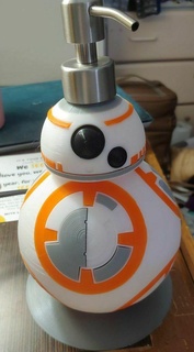 bb8 soap dispenser bb8 dispenser soap soap dispenser star wars household  3d print model - Mito3D