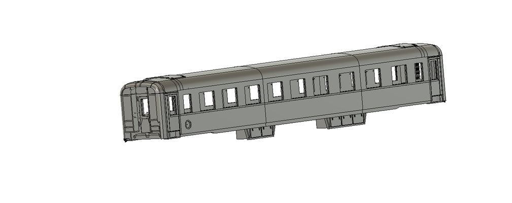bb waggon 1 45 bc4 h gauge 0 revised version track o turntable wagon train railroad 3d print model - Mito3D