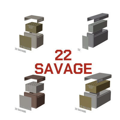 bbox ammo box 22 savage ammunition storage 10 20 25 50 rounds crate 22savage 3d print stl model 3d print model - Mito3D
