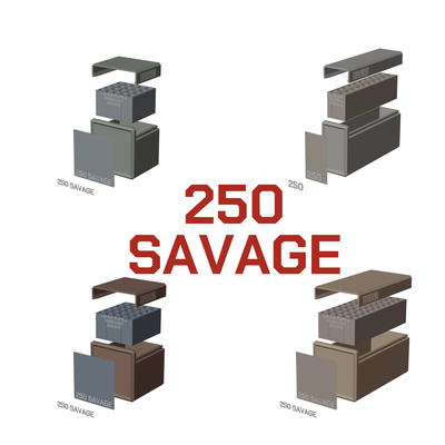 bbox ammo box 250 savage ammunition storage 10 20 25 50 rounds crate 250savage 3d print stl model 250-3000 3d print model - Mito3D