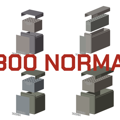 bbox munición caja 300 norma revista almacenamiento 10 20 25 50 rondas botella doble 3d impresión stl modelo nm 3d print model - Mito3D