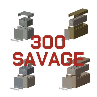 bbox ammo box 300 savage ammunition storage 10 20 25 50 rounds crate 300savage 3d print stl model 3d print model - Mito3D