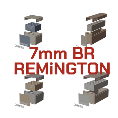 bbox munizioni scatola 7mm br rem conservazione 10 20 25 50 round cassa panca remington 3d stampa stl modello 3d print model - Mito3D