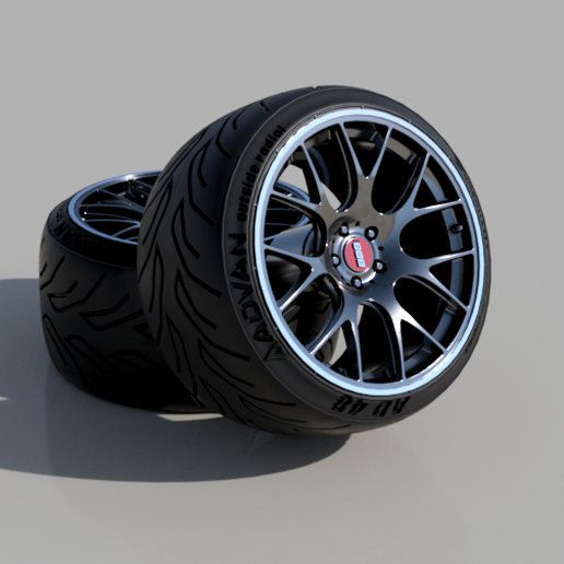 bbs ch-r 18 inch advan tires work toyota jdm rims tiers hw hotwheels diecast blitz pandem japan nissan oldschool 3D print model - Mito3D