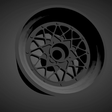 bbs e65 rims brakes tires hot wheels cars low poly 3d print model - Mito3D