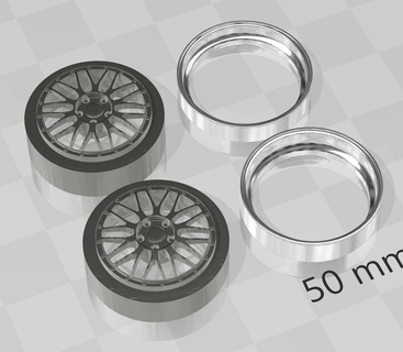 bb lm rueda 1 24 borde Tamiya Fujimi aoshima revell 3d print model - Mito3D