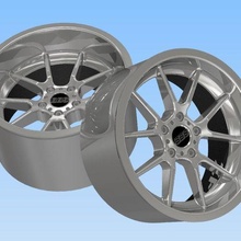 billes rk 18 décalé roues jantes Douane 3d print model - Mito3D