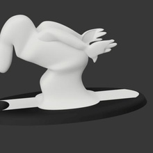 bc linea vari negozio di tele personaggio divertente bianca 3d print model - Mito3D