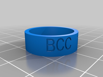 bcc163 85 personnalisé anneaux bijoux 3d print model - Mito3D