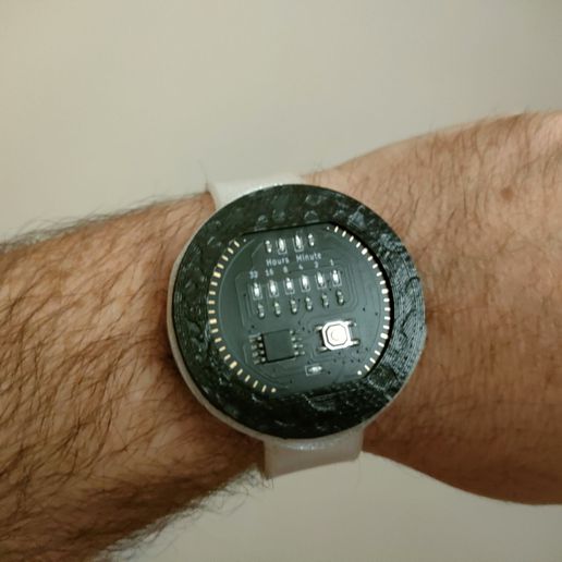 bcd reloj binario banda 3D print model - Mito3D