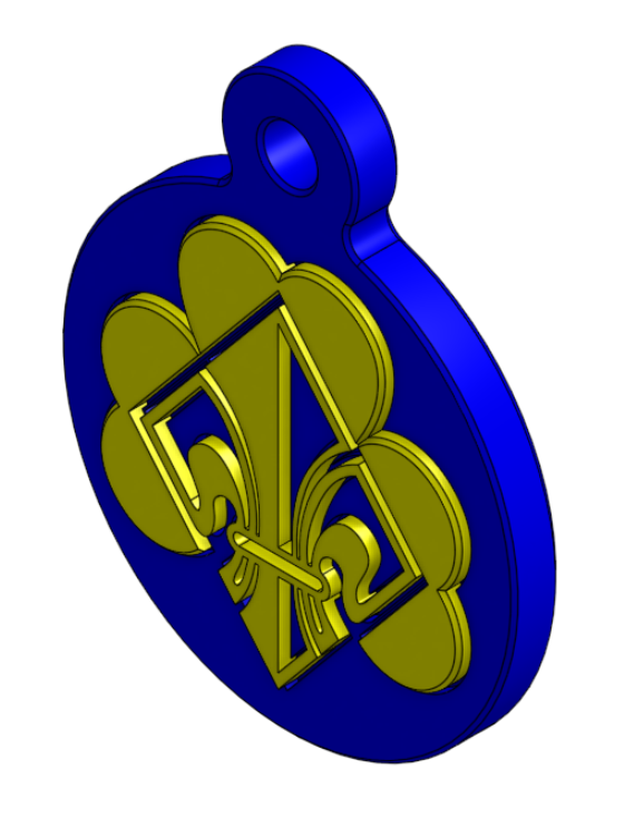 bdp key fob schluesselanhaenger chaveiro acessórios 3D print model - Mito3D