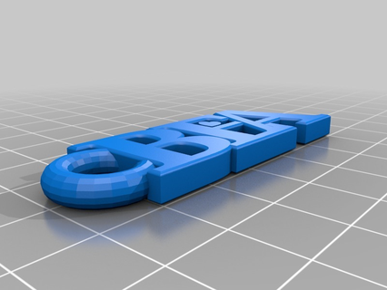 bea 1 keychain 3d printing  3d print model - Mito3D