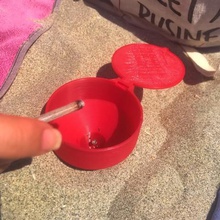 beach ashtray - various summer cigarette sun summertime holidays 3d print model - Mito3D