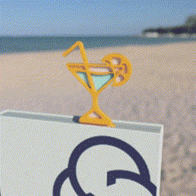 spiaggia segnalibri bundle libro segnalibro cocktail noce cocco mare conchiglia libri 3d print model - Mito3D