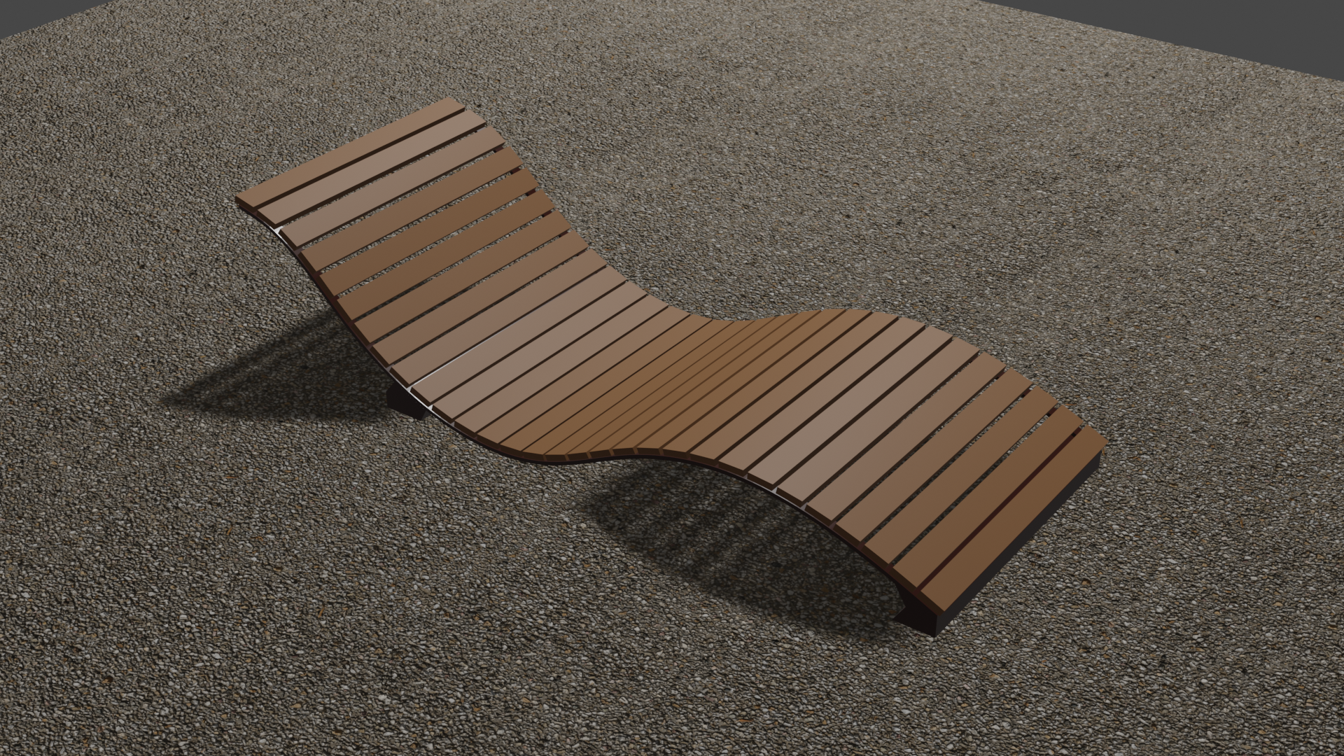 praia cadeira casa ar livre poli extensão t shirt 3D print model - Mito3D