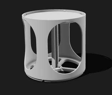 beach cup holder 87mm 3d print model - Mito3D
