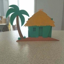 beach shack toothbrush holder bathroom 3d print model - Mito3D