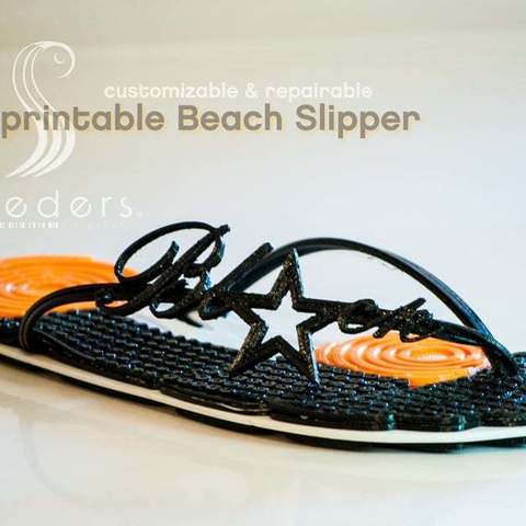 beach slipper fashion accessories foot filaflex 3D print model - Mito3D