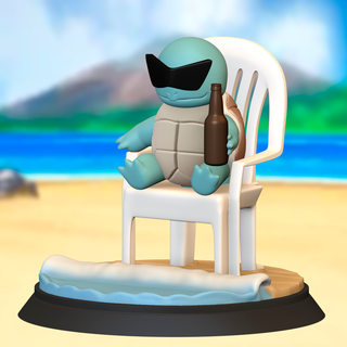 plaj sincap pok pazartesi kaplumbağa pokeball 3d print model - Mito3D