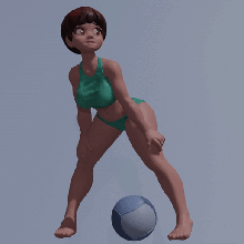 beach volleyball girl