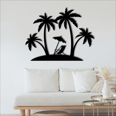 beach wall decoration art home sand table 3d print model - Mito3D