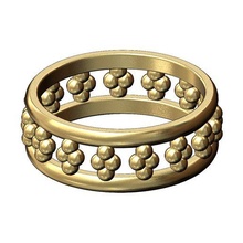 talón adornos Moda banda tamaños 6to9 3d impresión modelo joyería joya burbuja anillo imprimible oro plata boho apilador 3d print model - Mito3D