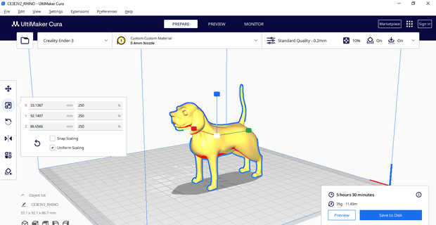beagle animal brinquedo Alto poli cão 3d print model - Mito3D