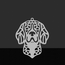 beagle colgante la joyería de cadena el perro 3d print model - Mito3D
