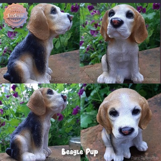 beagle pup beagle pup puppy dog cute figurine statue doggy animal sculpture  3d print model - Mito3D