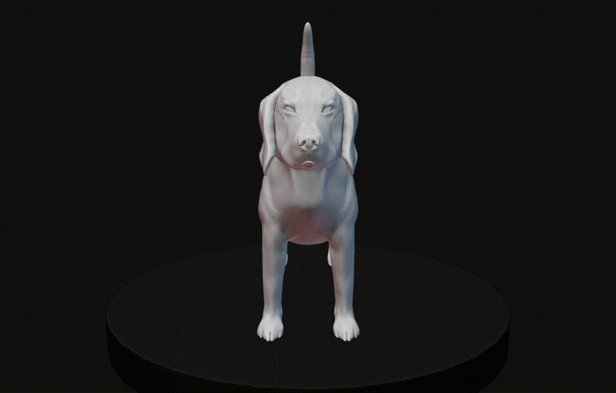 beagle sculpt dog animal mascot pet art basset hound 3D print model - Mito3D